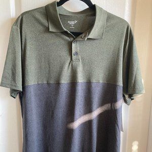 Old Navy Active Green/Gray Polo Shirt L
